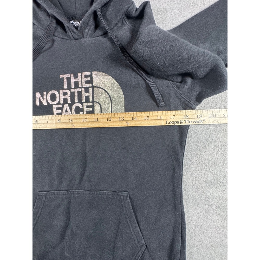 The North Face Hoodie Women Small Grey Gold Logo Pullover NF0A3VI4 Gorpcore - Picture 5 of 10